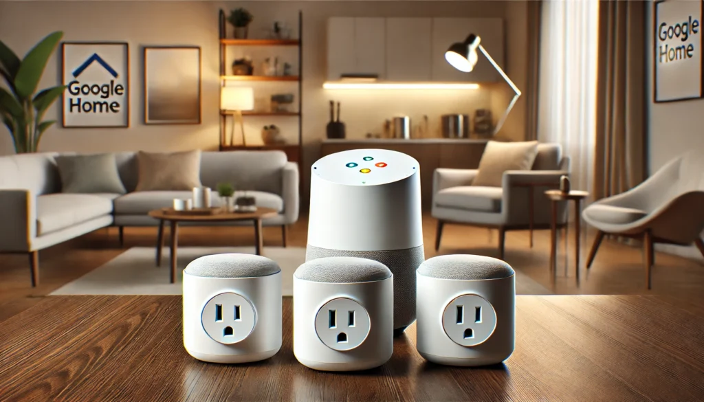 Smart plugs for Google Home, showcasing the 3 best smart outlets for easy home automation and control.